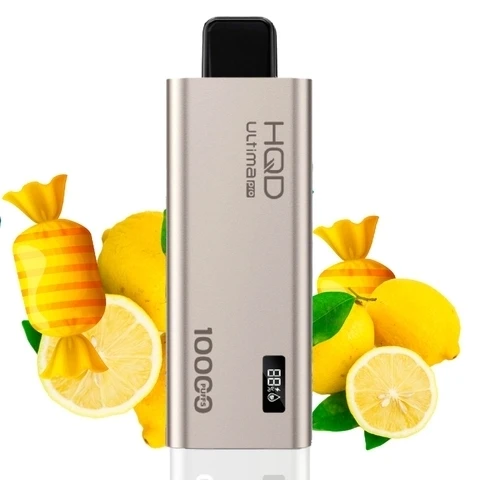 HQD Ultima Pro 10000 затяжек Sour Lemon Candy (Кислые Лимонные Леденцы)