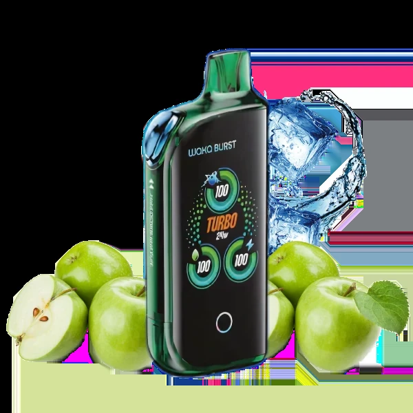 WAKA Burst 41000 затяжек Кислое Яблоко + Лёд Микс