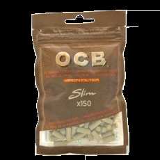Фильтры Сигаретные OCB Slim Unbleached 150 шт. (6 мм / 15 мм)