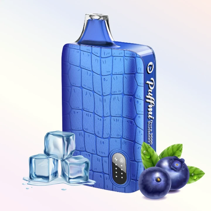 Puffmi DURA 9000 Затяжек Blueberry Ice (Черника Со Льдом)