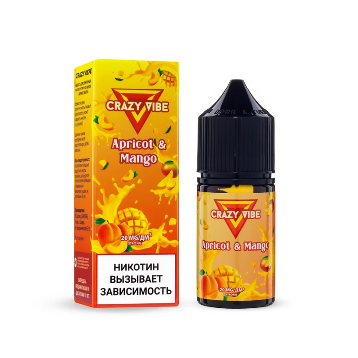 Жидкость Crazy Vibe Apricot Mango 30мл. 20мг. Strong
