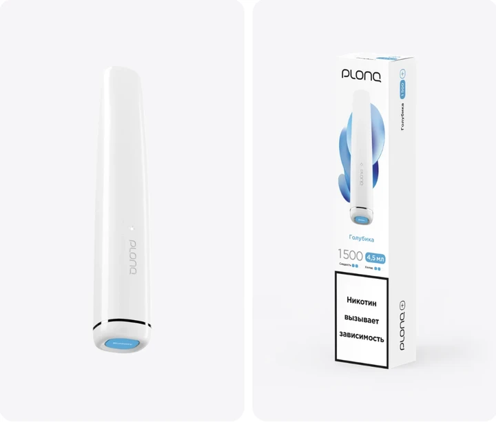 PLONQ Plus 1500 Затяжек Голубика