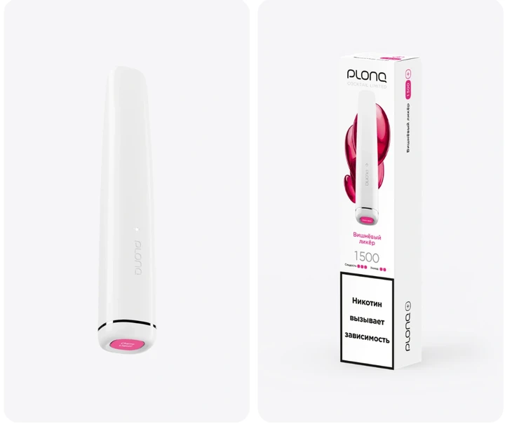 PLONQ Plus Coctail 1500 затяжек Вишнёвый Ликёр