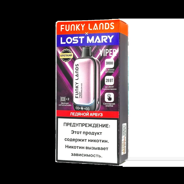 Lost Mary X Funky Lands 30000 затяжек Ледяной Арбуз