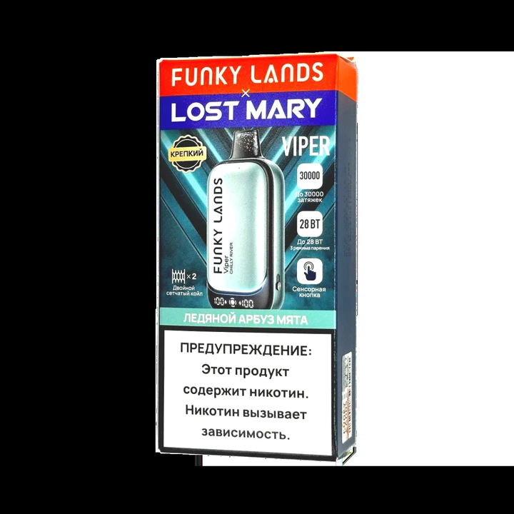 Lost Mary X Funky Lands 30000 затяжек Ледяной Арбуз Мята