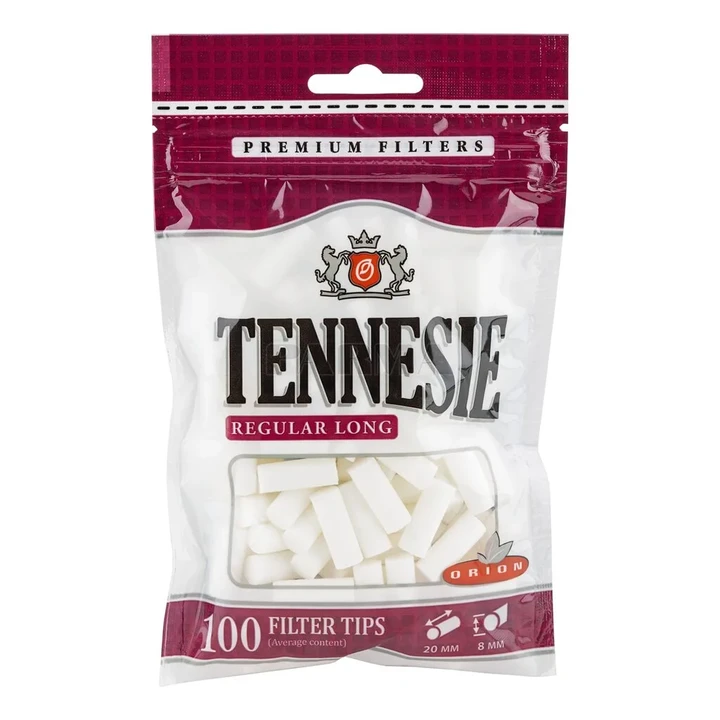 Фильтры Сигаретные Tennesie Long Regular 100 шт. (8 мм / 20 мм)