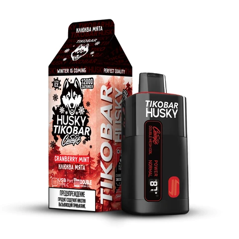 ЭСДН Husky Tikobar 12000 Cranberry Mint Strong