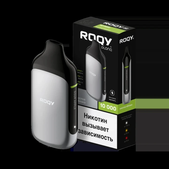 Roqy M by Plonq 10000 затяжек Кислое Яблоко