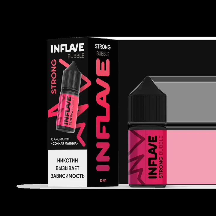 Inflave Strong Bubble Сочная Малина 30 мл