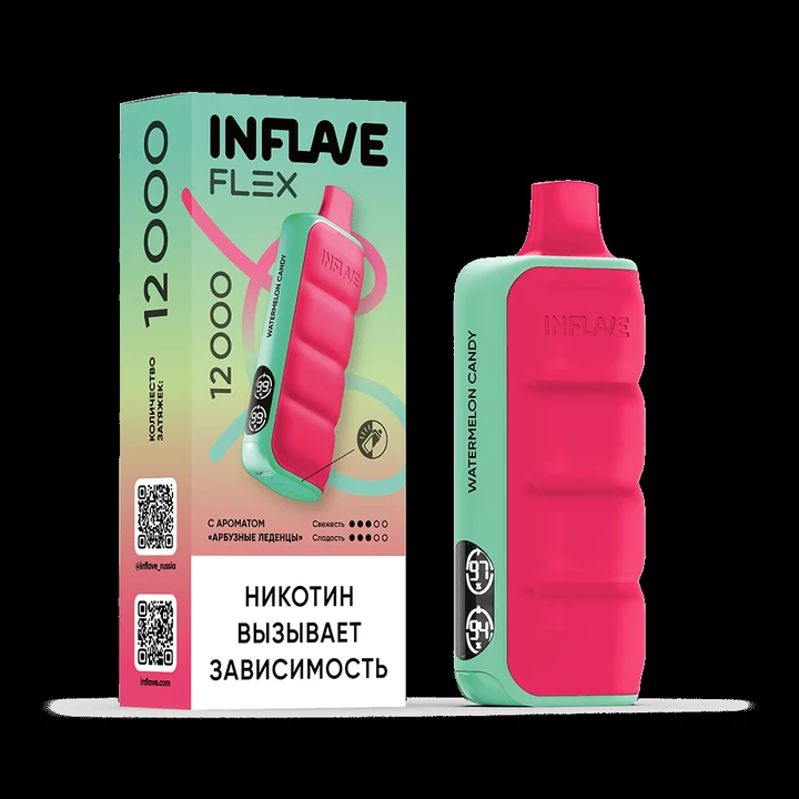 INFLAVE FLEX 12000 Затяжек Арбузные Леденцы