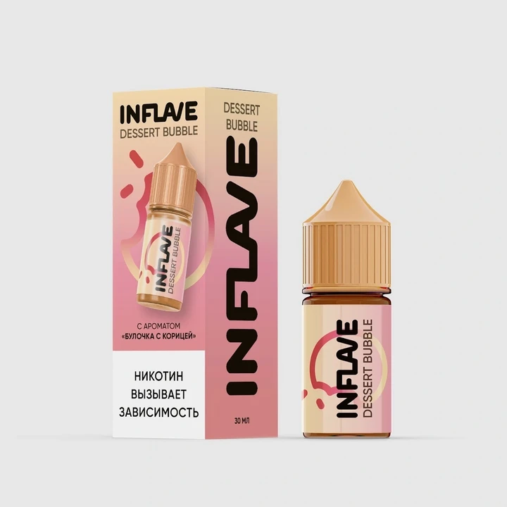 Жидкость Inflave Dessert Bubble 20 мг Булочка с Корицей 30 мл