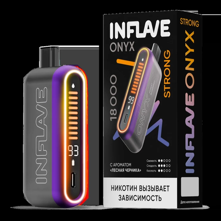 Inflave Onyx Strong 18000 затяжек Лесная Черника