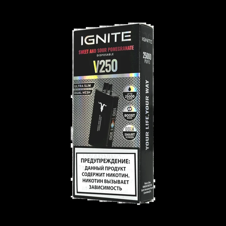 Ignite V250 25000 затяжек Кисло Сладкий Гранат