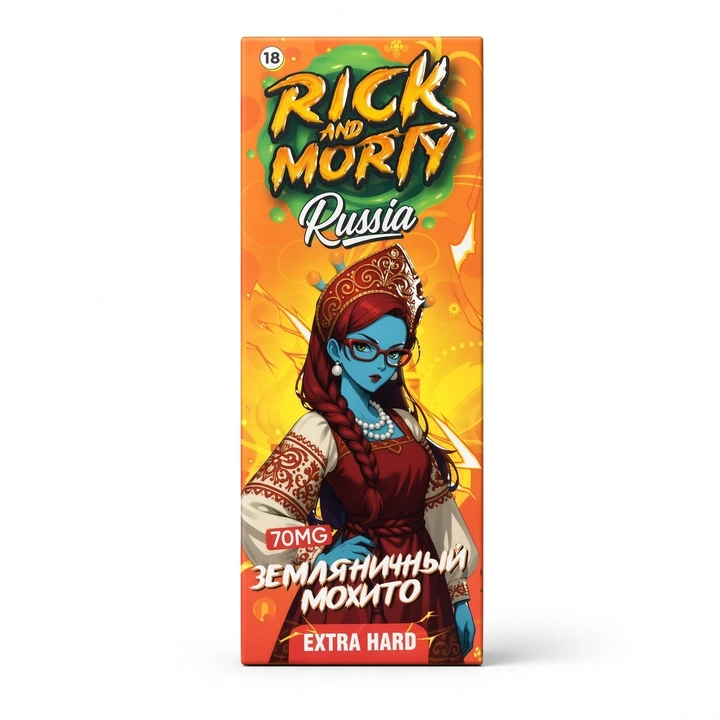 Жидкость Rick&Morty Russia Strong Земляничный Мохито 30 мл