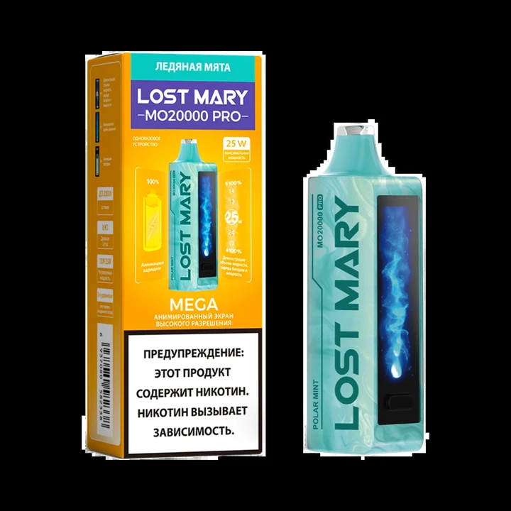 Lost Mary MEGA 20000 Затяжек Polar Mint (Ледяная Мята)