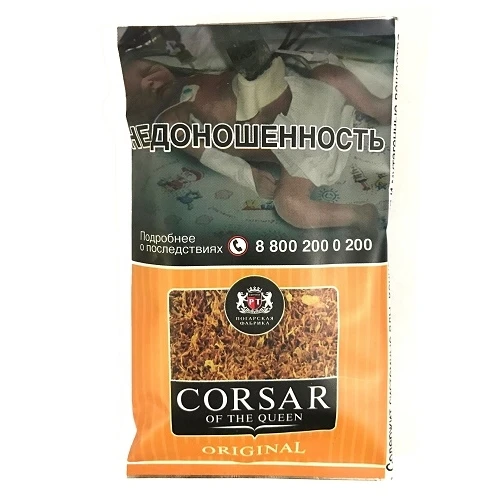 Табак курительный тонкорезаный (сигаретный) CORSAR OF THE QUEEN Original/1 кор. х 40 кис. х 35 г
